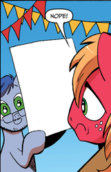 Size: 317x491 | Tagged: safe, edit, idw, official comic, big macintosh, leadwing, earth pony, pony, g4, spoiler:comic, spoiler:comic09, exploitable, male, stallion, template