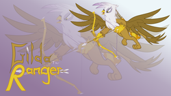 Size: 1920x1080 | Tagged: safe, artist:dewlshock, gilda, griffon, g4, female, solo, wallpaper