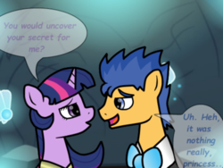 Size: 400x300 | Tagged: safe, artist:flashsentrysartwork, flash sentry, twilight sparkle, alicorn, pony, ask flash sentry, g4, female, male, mare, ship:flashlight, shipping, straight, tumblr, twilight sparkle (alicorn)