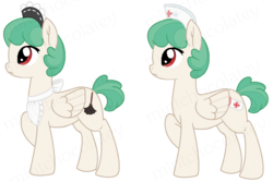 Size: 876x584 | Tagged: safe, artist:mintchocolatey, oc, oc only, pegasus, pony, clothes, maid