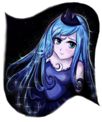 Size: 750x900 | Tagged: safe, artist:imsolittle, princess luna, human, g4, female, humanized, solo