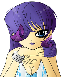 Size: 815x1015 | Tagged: safe, artist:jollyrogers5, rarity, human, g4, bikini, clothes, female, humanized, solo, swimsuit