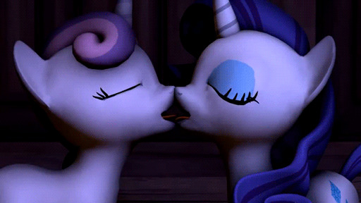 388986 - suggestive, artist:twily404, rarity, sweetie belle, pony, unicorn,  3d, animated, belle sisters, female, filly, foal, foalcon, french kiss,  incest, kissing, lesbian, mare, mare on filly, raribelle, shipping, sloppy  kissing, source filmmaker,