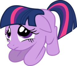 Size: 2058x1743 | Tagged: safe, artist:wackydude1234, twilight sparkle, earth pony, pony, g4, earth pony twilight, female, filly, filly twilight sparkle, floppy ears, kneeling, missing horn, race swap, sad, simple background, solo, transparent background, vector, younger