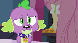 Size: 610x343 | Tagged: safe, screencap, fluttershy, rarity, spike, dog, equestria girls, g4, my little pony equestria girls, animated, boots, carousel boutique, faic, gif, happyshy, high heel boots, jewelry, smiling, so fucking happy, spike the dog