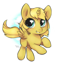 Size: 485x539 | Tagged: safe, artist:aley-hay, oc, oc only, oc:ticket, alicorn, pony, alicorn oc, female, filly, solo