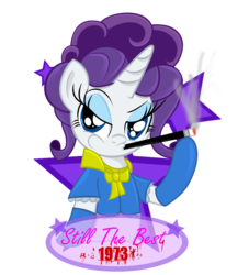 Size: 900x990 | Tagged: safe, artist:daniel-sg, rarity, pony, unicorn, g4, blood, cigarette, cigarette holder, female, mare, nes godzilla creepypasta, simple background, solo, still the best 1973, transparent background