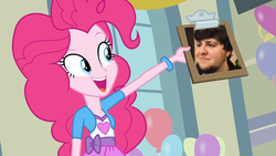 Size: 1920x1080 | Tagged: safe, pinkie pie, equestria girls, g4, balloon, jontron, meme