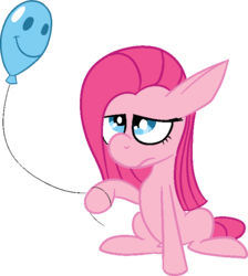 Size: 631x704 | Tagged: safe, artist:idontkn0ow, pinkie pie, g4, balloon, female, pinkamena diane pie, solo