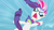 Size: 640x360 | Tagged: safe, screencap, rarity, pony, unicorn, g4, sonic rainboom (episode), curly tail, eyelashes, eyes closed, eyeshadow, falling, female, flying, lipstick, makeup, rarity being rarity, red lipstick, solo, tail