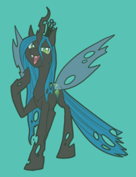 Size: 1487x1925 | Tagged: safe, artist:pixel-prism, queen chrysalis, changeling, changeling queen, g4, crown, female, jewelry, regalia, solo