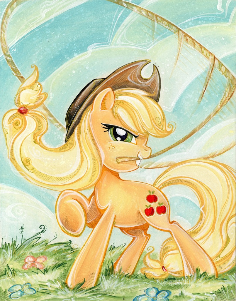 #389558 - safe, artist:sara richard, applejack, g4, cover, female ...