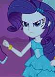 Size: 114x159 | Tagged: safe, screencap, fluttershy, rarity, equestria girls, g4, my little pony equestria girls, animated, female, reaction image
