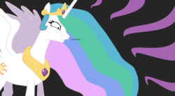 Size: 1760x972 | Tagged: safe, artist:blackdragonthebad, princess celestia, g4, female, gotcha, solo