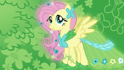 Size: 1024x576 | Tagged: safe, fluttershy, g4, female, solo, wallpaper