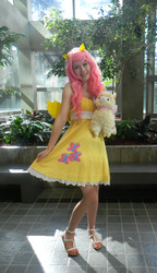 Size: 2300x4000 | Tagged: safe, artist:sonire, fluttershy, human, g4, alpacasso, cosplay, irl, irl human, photo, solo