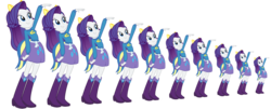 Size: 1400x568 | Tagged: safe, rarity, equestria girls, g4, my little pony equestria girls, clothes, commonity, female, multeity, simple background, transparent background