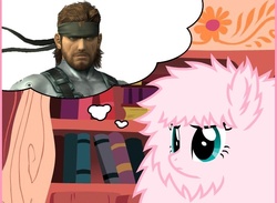 Size: 660x484 | Tagged: safe, artist:bonekaiser, artist:mixermike622, oc, oc only, oc:fluffle puff, g4, solid snake