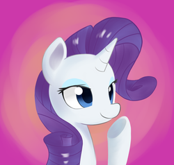 Size: 2875x2741 | Tagged: safe, artist:hidden-cat, rarity, g4, female, portrait, solo