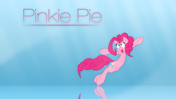 Size: 1920x1080 | Tagged: safe, artist:dipi11, pinkie pie, g4, female, reflection, solo, vector, wallpaper