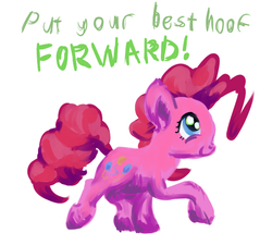 Size: 600x540 | Tagged: safe, artist:danielpon, pinkie pie, g4, female, solo, text