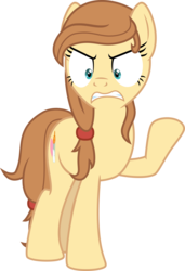 Size: 3000x4386 | Tagged: safe, artist:jeatz-axl, oc, oc only, oc:cream heart, earth pony, pony, g4, angry, cutie mark, female, hooves, mare, simple background, solo, teeth, transparent background