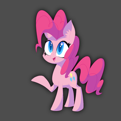 Size: 1024x1024 | Tagged: safe, artist:jsc, pinkie pie, g4, female, pixiv, simple background, solo