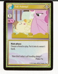 Size: 501x640 | Tagged: safe, enterplay, pinkie pie, pound cake, pumpkin cake, g4, gencon, my little pony collectible card game, ccg, merchandise