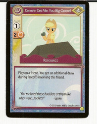 Size: 501x640 | Tagged: safe, enterplay, applejack, g4, gencon, my little pony collectible card game, ccg, merchandise