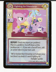 Size: 501x640 | Tagged: safe, enterplay, applejack, fluttershy, pinkie pie, rainbow dash, rarity, twilight sparkle, g4, gencon, my little pony collectible card game, ccg, mane six, merchandise