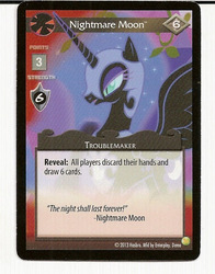 Size: 501x640 | Tagged: safe, enterplay, nightmare moon, g4, gencon, my little pony collectible card game, ccg, merchandise