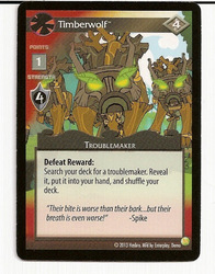 Size: 501x640 | Tagged: safe, enterplay, timber wolf, g4, gencon, my little pony collectible card game, ccg, merchandise