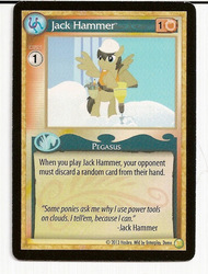 Size: 487x640 | Tagged: safe, enterplay, jack hammer, g4, gencon, my little pony collectible card game, ccg, jackhammer, merchandise