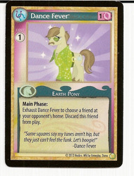 Size: 487x640 | Tagged: safe, enterplay, dance fever, earth pony, pony, g4, gencon, my little pony collectible card game, premiere, ccg, male, merchandise, stallion