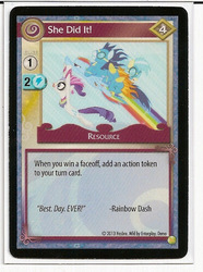 Size: 477x640 | Tagged: safe, enterplay, misty fly, rainbow dash, rarity, soarin', spitfire, g4, my little pony collectible card game, ccg, merchandise, wonderbolts
