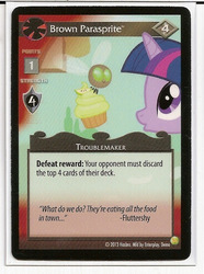 Size: 477x640 | Tagged: safe, enterplay, twilight sparkle, parasprite, g4, gencon, my little pony collectible card game, ccg, merchandise