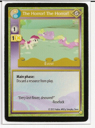 Size: 477x640 | Tagged: safe, enterplay, daisy, flower wishes, lily, lily valley, roseluck, g4, gencon, my little pony collectible card game, ccg, merchandise, trading card