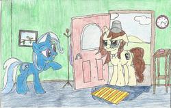 Size: 2214x1396 | Tagged: safe, artist:trixie-j-lulamoon, trixie, oc, g4, bucket, prank