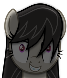 Size: 6000x7000 | Tagged: dead source, safe, artist:radiationalpha, octavia melody, earth pony, pony, g4, absurd resolution, bust, evil, female, insanity, looking at you, simple background, solo, transparent background, vector, yandere