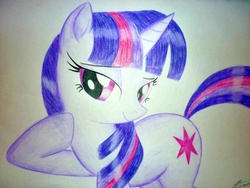 Size: 1024x768 | Tagged: safe, artist:bludraconoid, twilight sparkle, g4, female, solo, traditional art