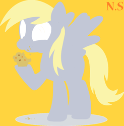 Size: 887x901 | Tagged: safe, artist:gg41126, derpy hooves, pegasus, pony, g4, female, mare, muffin, solo