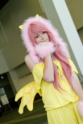 Size: 3456x5184 | Tagged: safe, artist:reblrc61, artist:unkcos9, fluttershy, human, g4, 2012, anime expo, clothes, cosplay, irl, irl human, off shoulder, photo, solo