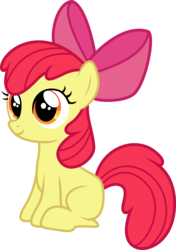 Size: 5478x7781 | Tagged: safe, artist:fureox, apple bloom, earth pony, pony, g4, .ai available, absurd resolution, female, simple background, sitting, solo, transparent background, vector