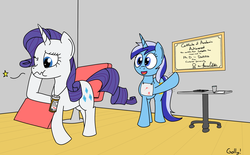 Size: 2156x1334 | Tagged: safe, artist:rapidstrike, minuette, rarity, pony, unicorn, g4, blood, dentist, toothache, wisdom tooth