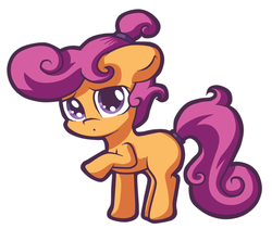 Size: 800x674 | Tagged: safe, artist:becka, scootaloo, g4, alternate hairstyle, female, solo