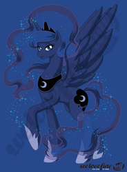 Size: 717x976 | Tagged: safe, artist:jolly-nihilist, princess luna, g4, female, solo