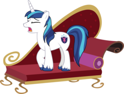 Size: 1052x800 | Tagged: safe, shining armor, pony, unicorn, g4, crying, crying armor, drama king, drama queen, fainting couch, gif party, male, sad, sad armor, simple background, solo, stallion, transparent background, whining, whining armor