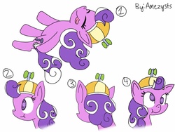 Size: 1024x768 | Tagged: safe, artist:amezysts, screwball, g4, concept art, cute, flying, hat, propeller hat, swirly eyes