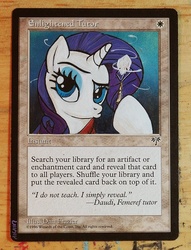 Size: 500x656 | Tagged: safe, artist:ninthsphere, rarity, g4, card, magic the gathering