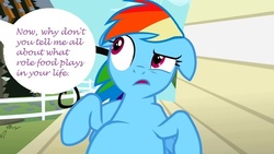 Size: 640x360 | Tagged: safe, edit, edited screencap, screencap, rainbow dash, g4, lesson zero, my little pony: friendship is magic, ambition, female, solo